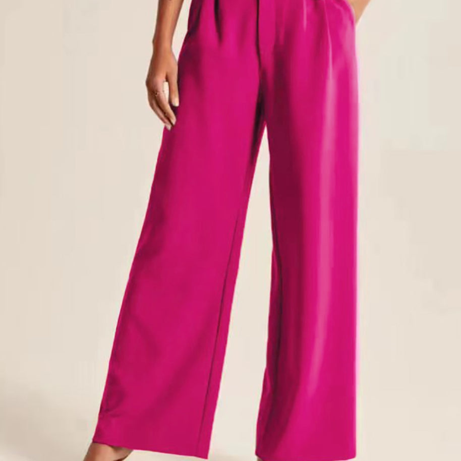 high waist wide leg pants women