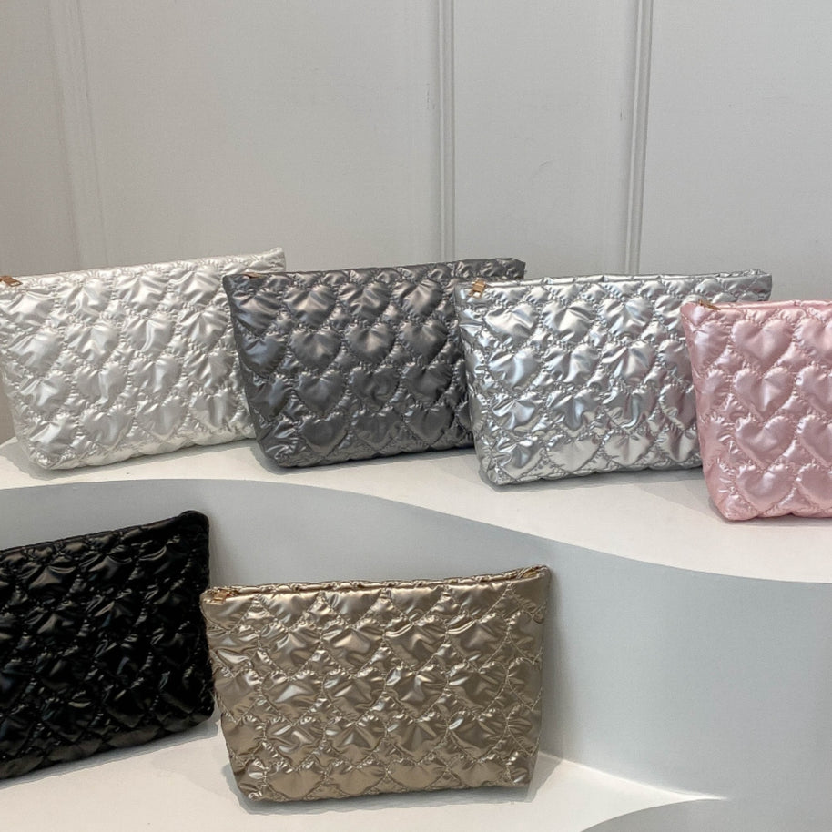 heart clutch bag