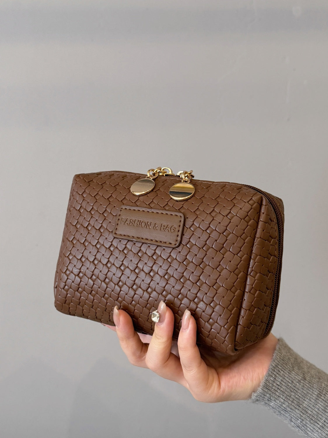 Elegant PU Woven Leather Clutch – Beezti Elegant PU Woven Leather Clutch – Beezti